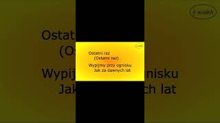 Ostatni raz  Akcent Shorts professional muzyka karaoke cover music song [upl. by Juna45]