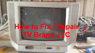 How to Fix  Repair TV Brand JVC Easy 14 Inch [upl. by Evvy]