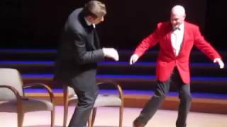 John Travolta dancing on stage at CITY Gala 2017 with Greg Reid [upl. by Rosenkranz]