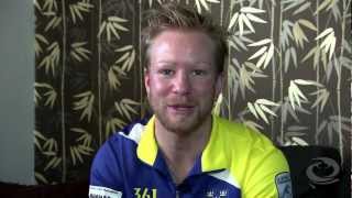 CURLING Niklas Edin  Skip  Team Sweden 2012 European Curling Champions [upl. by Leinad]