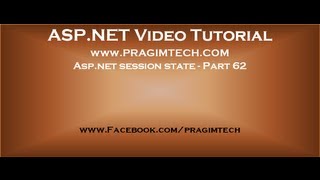 Aspnet session state Part 62 [upl. by Ulani]