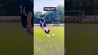 Improve long passing technique in soccer football soccer technique shoot footballer improve [upl. by Lyontine]