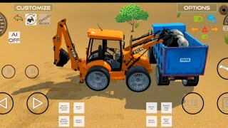 3DX JCB driving and load truck in game 3d jcbwalagame gaming tractorjcb [upl. by Conrad]