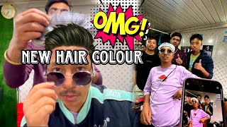 My new hair colour😱  RinchenVlogs kundansaloondarjeeling [upl. by Vassily]