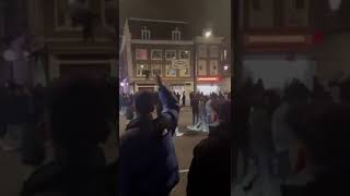 Israeli Hooligans Vandalising Personal Property In Amsterdam OMG ARREST THEM [upl. by Kaczer106]