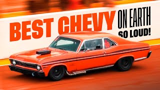 INSANE CHEVY with FULL RACE SPEC at Track Day  Inline 6 Cylinder PURE LOUD SOUND [upl. by Nnyw]