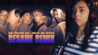 REACCION A BESAME REMIX [upl. by Sheba]