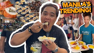 12HOUR Manila STREET FOOD CRAWL TRENDING Street Food Spots  Jayzar Recinto [upl. by Valeria]