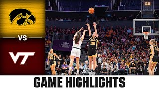 Iowa vs Virginia Tech Game Highlights  202324 ACC Women’s Basketball [upl. by Wrennie902]