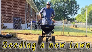 How to Seed a New Lawn EASY [upl. by Hemminger]