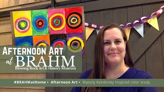 How to paint Kandinsky circles with Ms Jennifer at BRAHM [upl. by Aimit]