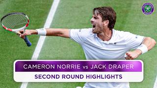 Thrilling British clash  Cameron Norrie vs Jack Draper  Highlights  Wimbledon 2024 [upl. by Cornelius]