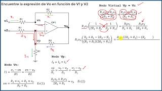 21 Analisis de Circuito con Amplificador Operacional Ideal [upl. by Eimaraj]