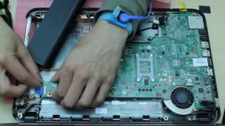 HP pavilion g42235dx g42000 series laptop disassembly remove motherboardcooling fan etc [upl. by Mapes776]