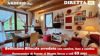 NON PIU DISPONIBILE Diretta da Ardesio a soli 69000€ splendido Bilocale arredato con camino [upl. by Dirfliw]