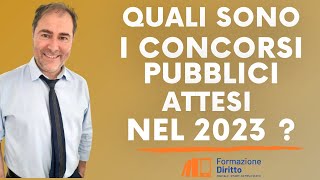 Quali sono i concorsi pubblici attesi nel 2023 [upl. by Ynnaej]