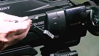 Sony HXR MC2500 File Transfer Video [upl. by Onitselec10]