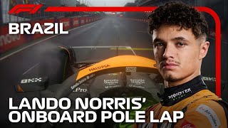 Lando Norris’ Pole Lap  2024 Sao Paulo Grand Prix  Pirelli [upl. by Eigriv]