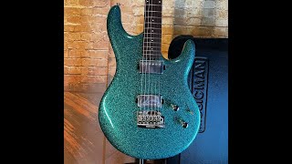 MUSIC MAN LUKE 3 HH OCEAN SPARKLE TASTIERA PALISSANDRO [upl. by Taryne]