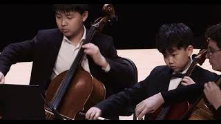 Musart Student Ensemble Shostakovich 5 pieces for 2 violins and piano Prelude [upl. by Lorelle]