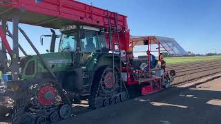 Tulpen bollen planten met Vlaming Plantmachine en Soucy Tracks [upl. by Siuol]