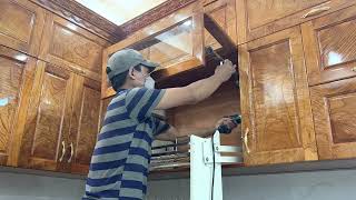 How to install kitchen cabinets [upl. by Tuneberg]