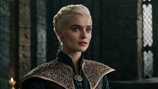 AI Generated Art Wallis Day as Rhaenys Targaryen from A Song of Ice and Fire 👩‍🦳 🐲 🏰 🔥 🧊 ⚔ [upl. by Xad]