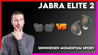 Jabra Elite 2 vs Sennheiser Momentum Sport Comparison [upl. by Aggappora]