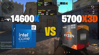 14600K VS 5700X3D  Counter Strike 2 [upl. by Eydie]