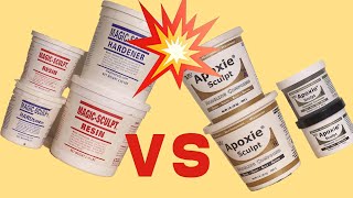 Apoxie Sculpt VS Magic Sculpt Epoxy Putties  Which Air Dry Clay is Better [upl. by Emoryt]