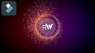 Filmora Particle Logo Reveal Tutorial How To Edit With Filmora  ReactiveWave [upl. by Frech]