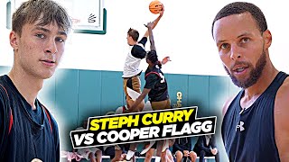 Steph Curry vs Cooper Flagg amp Top HS Players During Scrimmage Curry Camp Day 2 [upl. by Einalam217]