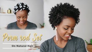 NATURAL HAIR  BOMB HEATLESS PERM ROD SET [upl. by Ynnej168]