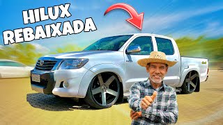 FAZENDEIRO DE CAMIONETE REBAIXADA  HILUX NAS ARO 24  Engraxados [upl. by Aimet454]