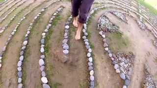 Walking the Outdoor Chartres Labyrinth at the EarthRise Retreat Center [upl. by Silverstein]