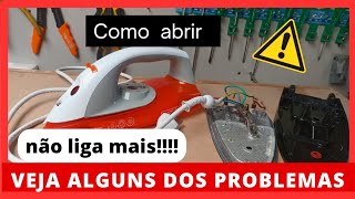 COMO DESMONTAR FERRO DE PASSAR ROUPA DA BLACK DECKER X5050 VÊ ALGUNS DEFEITO [upl. by Anitsrhc]