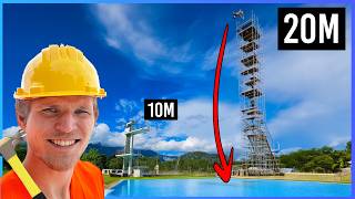 Wir BAUEN einen 20M SPRUNGTURM im Schwimmbad  Schweiz Folge 23 [upl. by Repsihw448]