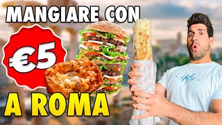 COME MANGIARE TANTO CON MENO DI 5 EURO A ROMA [upl. by Davison682]