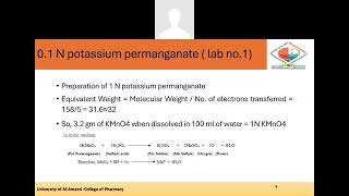 hydrogen peroxide assay by permanganometry  experiment 2 [upl. by Mizuki318]