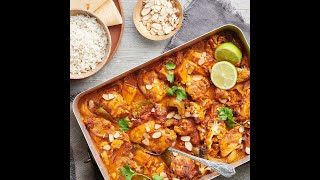 Indianinspired chicken tikka masala tray bake recipe [upl. by Hayalat]