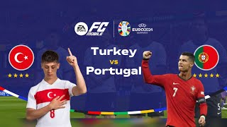 FC MOBIL  Babak grup PORTUGAL vs TURKEY euro 2024  Ronaldo cetak gol🔥🔥🔥🔥 [upl. by Susan]