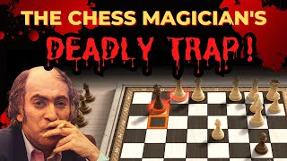 THE CHESS MAGICIANS DEADLY TRAP MIKHAIL TAL VS LEV VESARION [upl. by Abrams937]