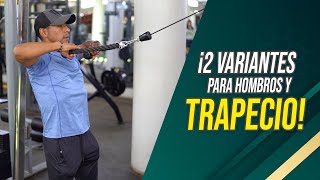 ¡2 VARIANTES PARA HOMBROS Y TRAPECIO🤩🔥💪😱  Frank Serapión [upl. by Akenor]