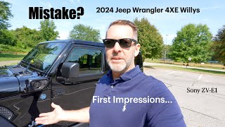 2024 Jeep Wrangler 4XE Willys Mistake First Impressions jeepwrangler4xe [upl. by Ahseuqal]