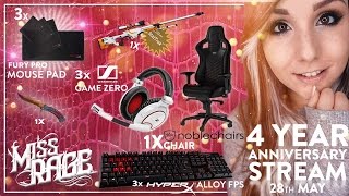 MASSIVE 4 years of streaming GIVEAWAY I Miss Rage [upl. by Ecinahs]