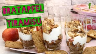 Bratapfel Tiramisu mit Spekulatius  Dessert im Glas [upl. by Heigho802]