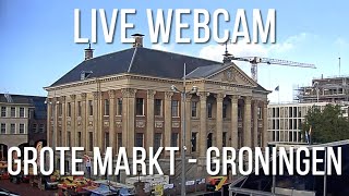 live webcam  Grote Markt  Groningen  the Netherlands [upl. by Ima]