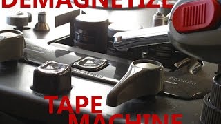 Demagnetize Tape Heads Reel to reel  Proper technique Teac Tascam Akai [upl. by Aitselec705]