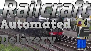 Minecraft Railcraft Tutorial  Automated Delivery With Signals [upl. by Joleen810]