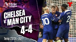 Highlights amp Goles Chelsea v Manchester City 44  Premier League  Telemundo Deportes [upl. by Fong446]